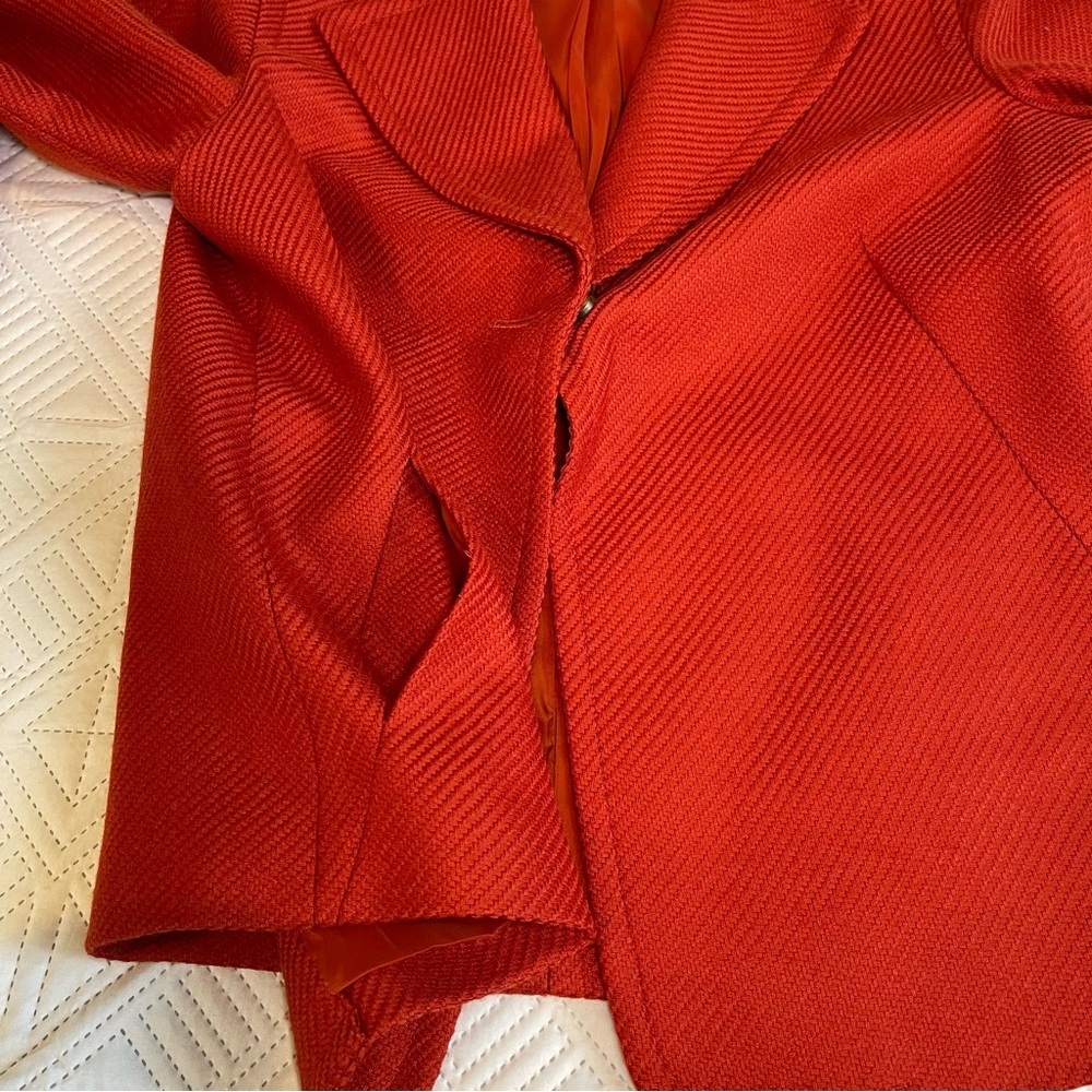 Talbots Single Button Blazer Jacket Wool Blend Si… - image 8